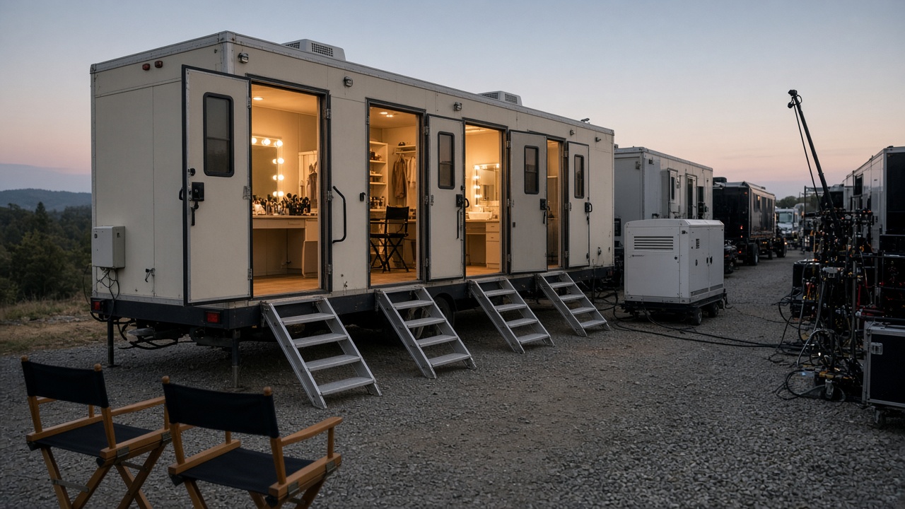 Multi-Door Film Basecamp Honeywagon and Crew Restroom Trailer