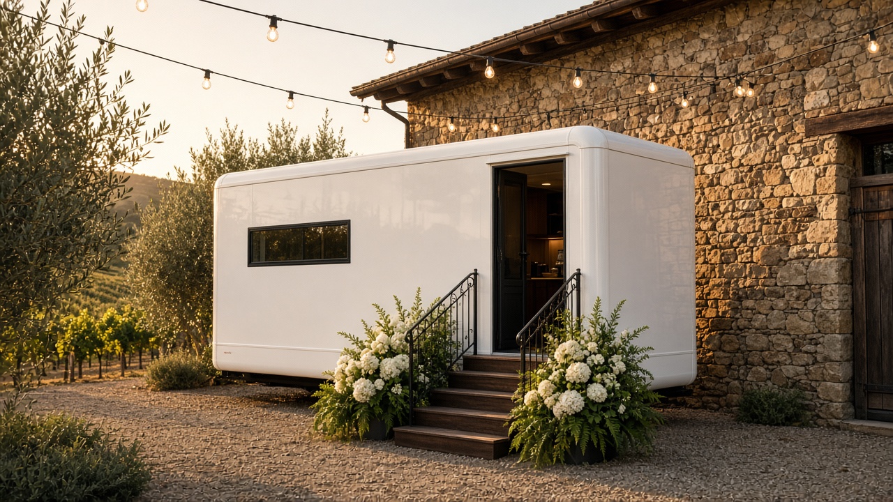 Vineyard Estate 3-Stall Luxury Restroom Suite Exterior